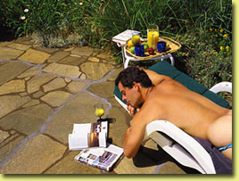 Naturist friendly, clothing optional sunbathing