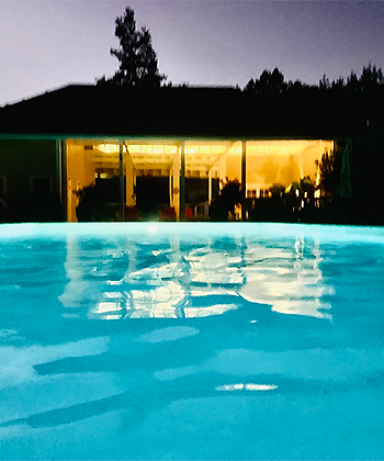 The pool after dark