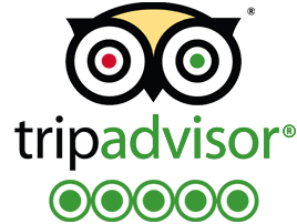 5 Star Experiene Rating on TripAdvisor over the past 10 years.